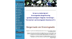 Desktop Screenshot of dronningmolle-borgerforening.dk
