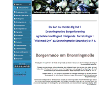 Tablet Screenshot of dronningmolle-borgerforening.dk